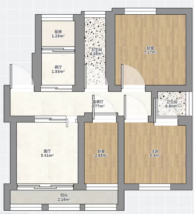 华中园 4室2厅2卫 145.8m&sup2;