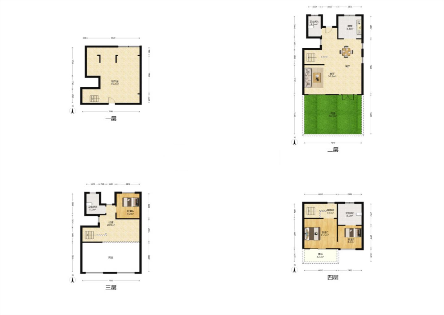 富力半岛花园 3室2厅2卫 207.2m&sup2;