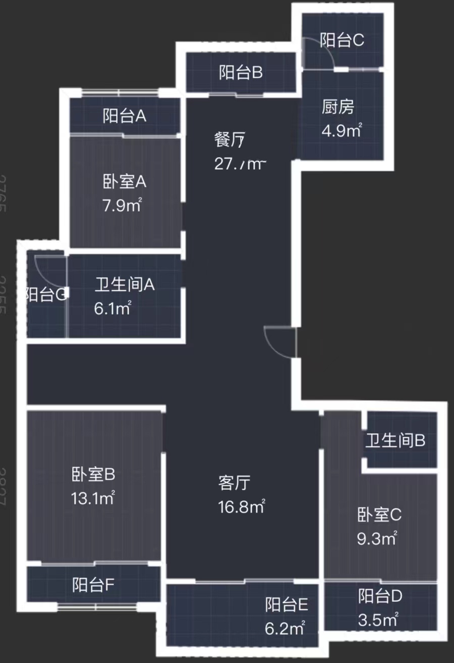 吴中豪景华庭 3室厅卫 140m&sup2;