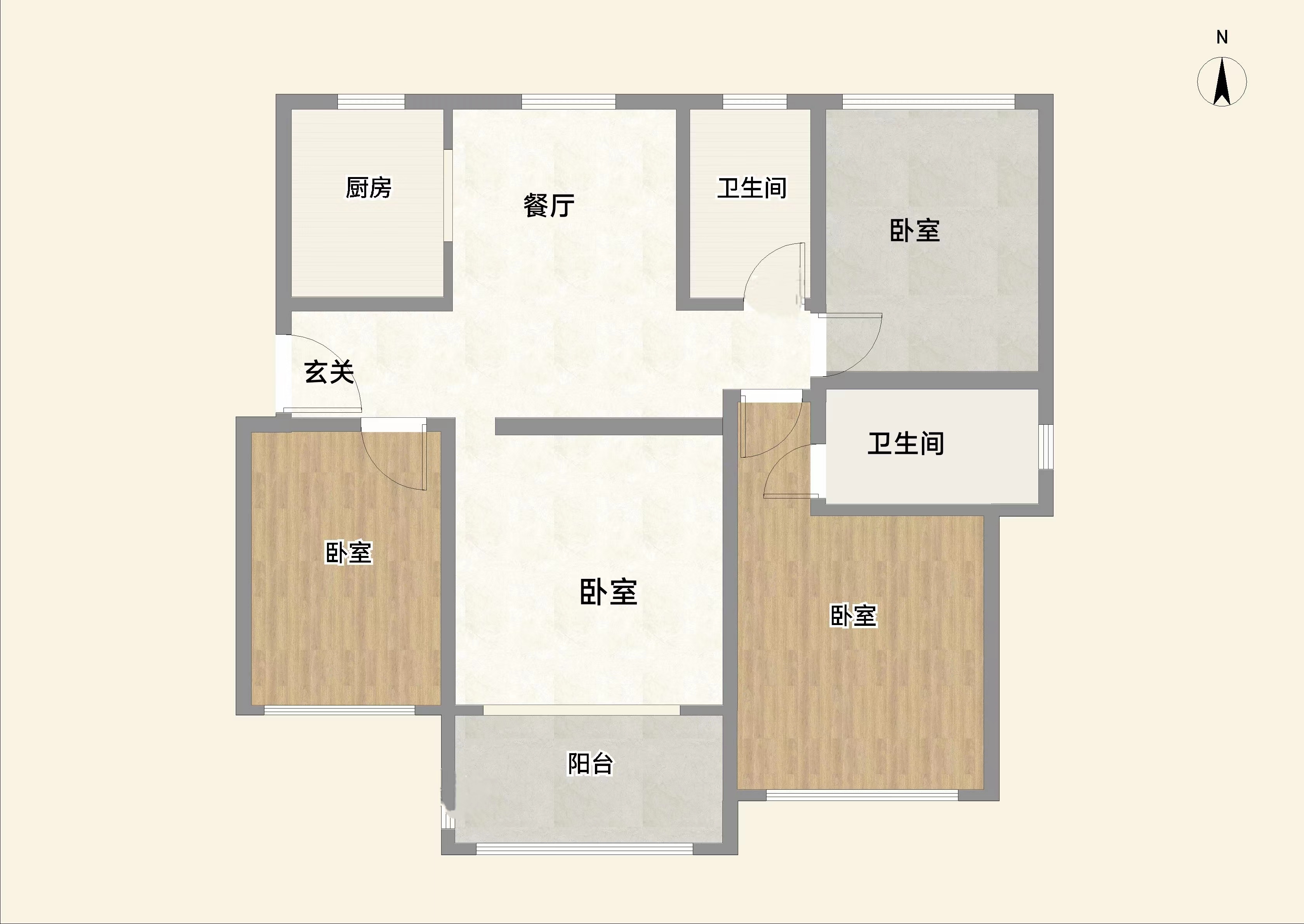 南通雅居乐花园 3室2厅2卫 127m&sup2;
