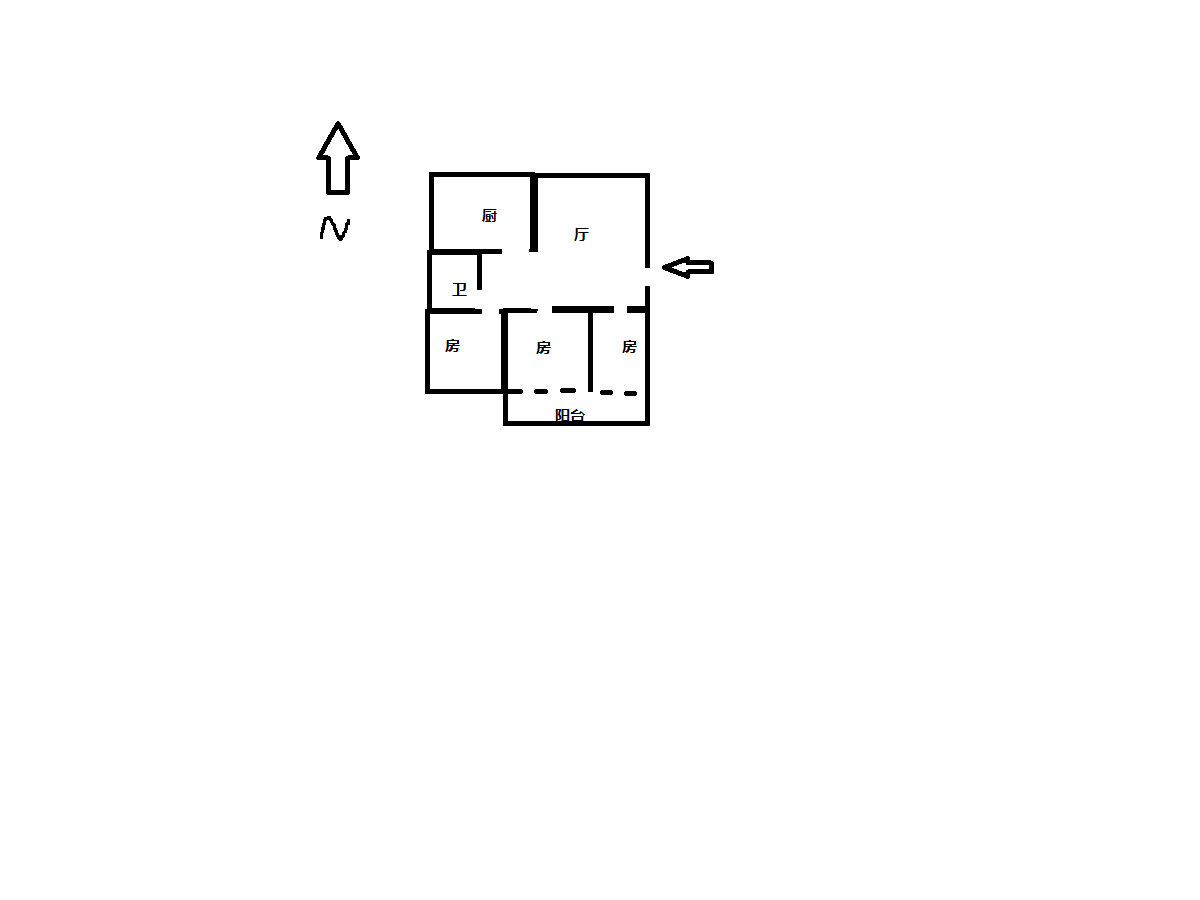 佳成花苑 3室2厅1卫 119.00m&sup2;