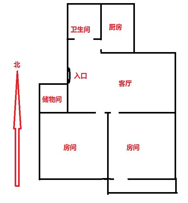 郭里园 1室1厅1卫 67.5m&sup2;