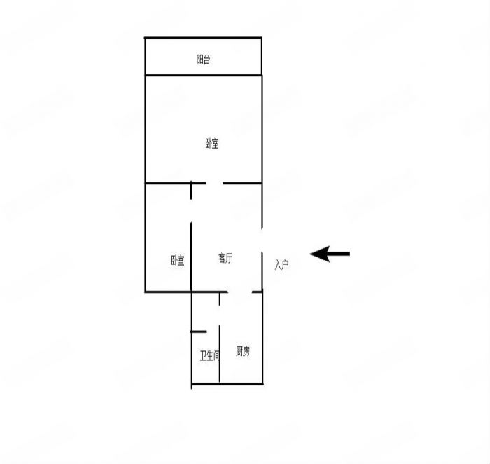 城南新村(崇川区) 2室1厅1卫 57m&sup2;