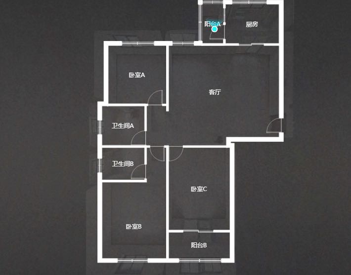 江景苑小区 3室2厅2卫 136m&sup2;