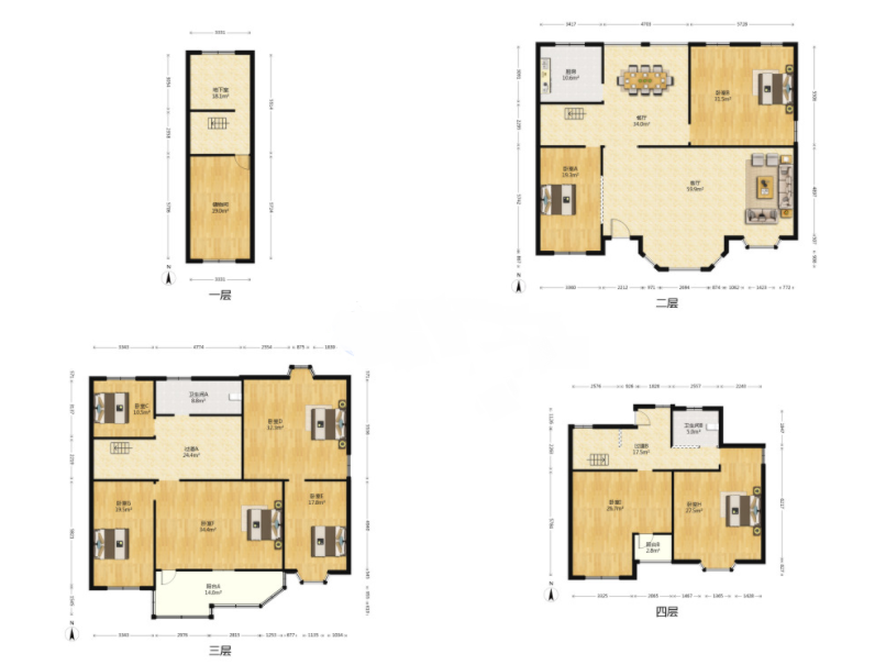东郊庄园 6室2厅3卫 750m&sup2;