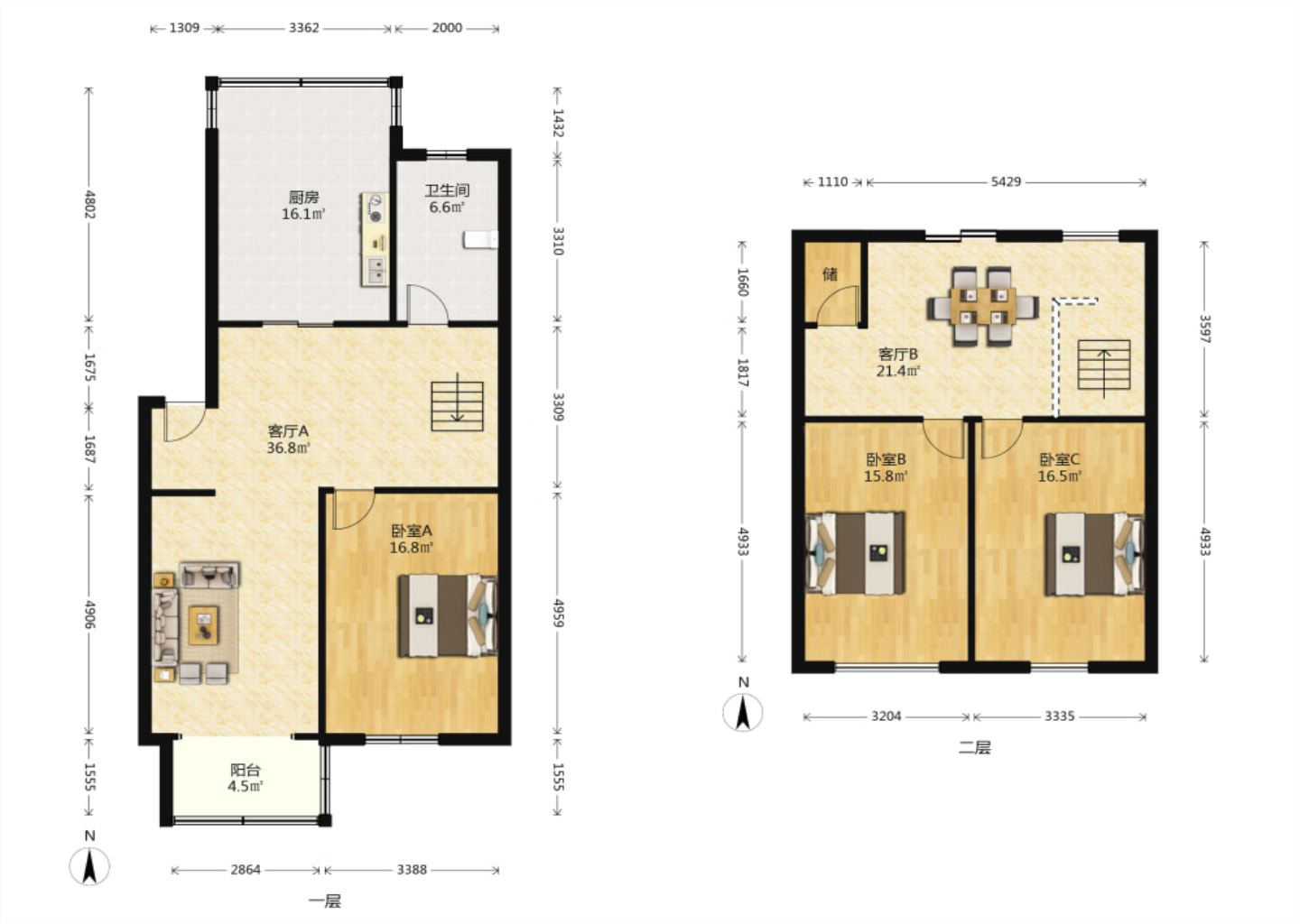 世纪新城 3室2厅2卫 149.00m&sup2;