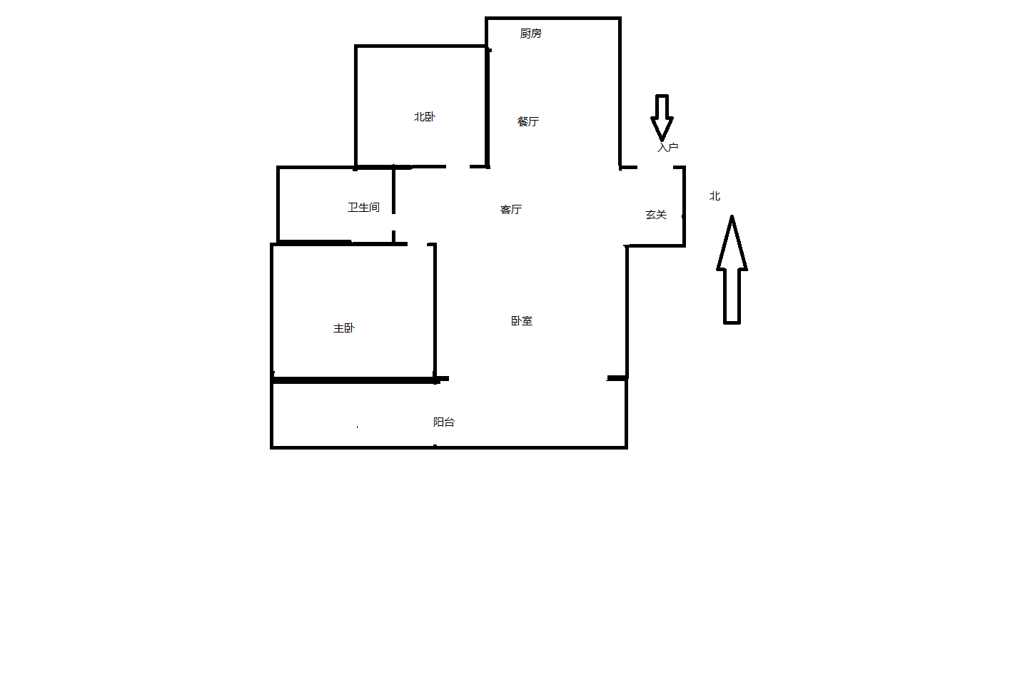城港花苑东区 3室2厅1卫 102.96m&sup2;