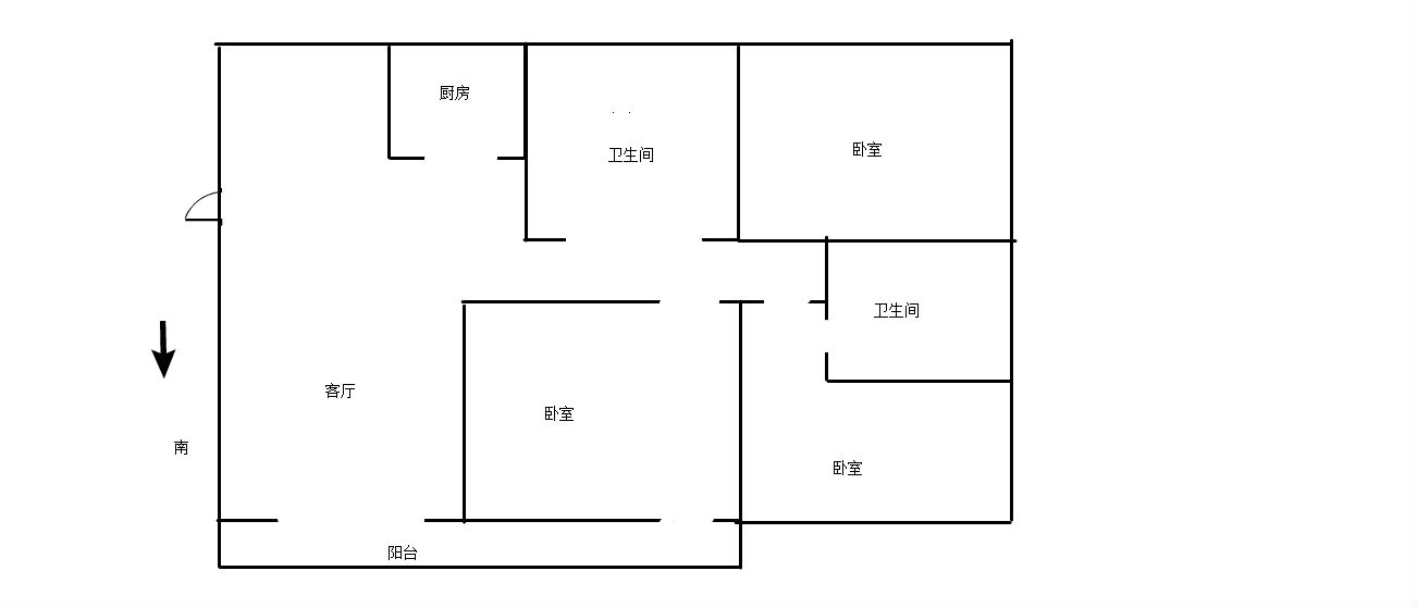 八角亭东一区 3室2厅2卫 125m&sup2;