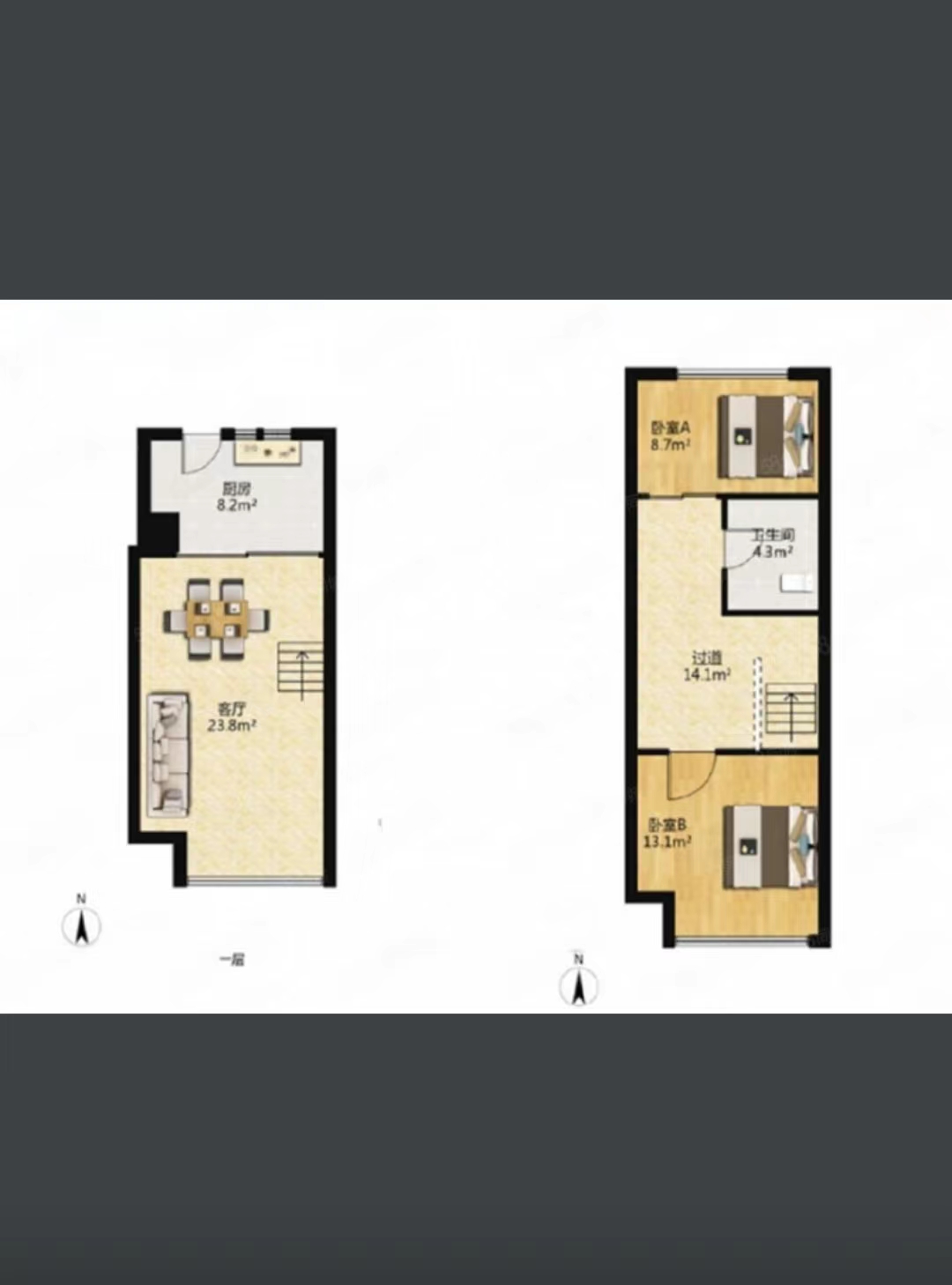 万科爱情公寓 1室1厅1卫 50m&sup2;