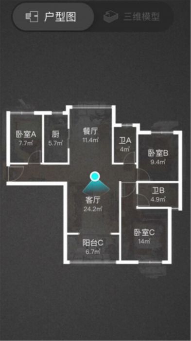 南通雅居乐花园 3室2厅1卫 119m&sup2;