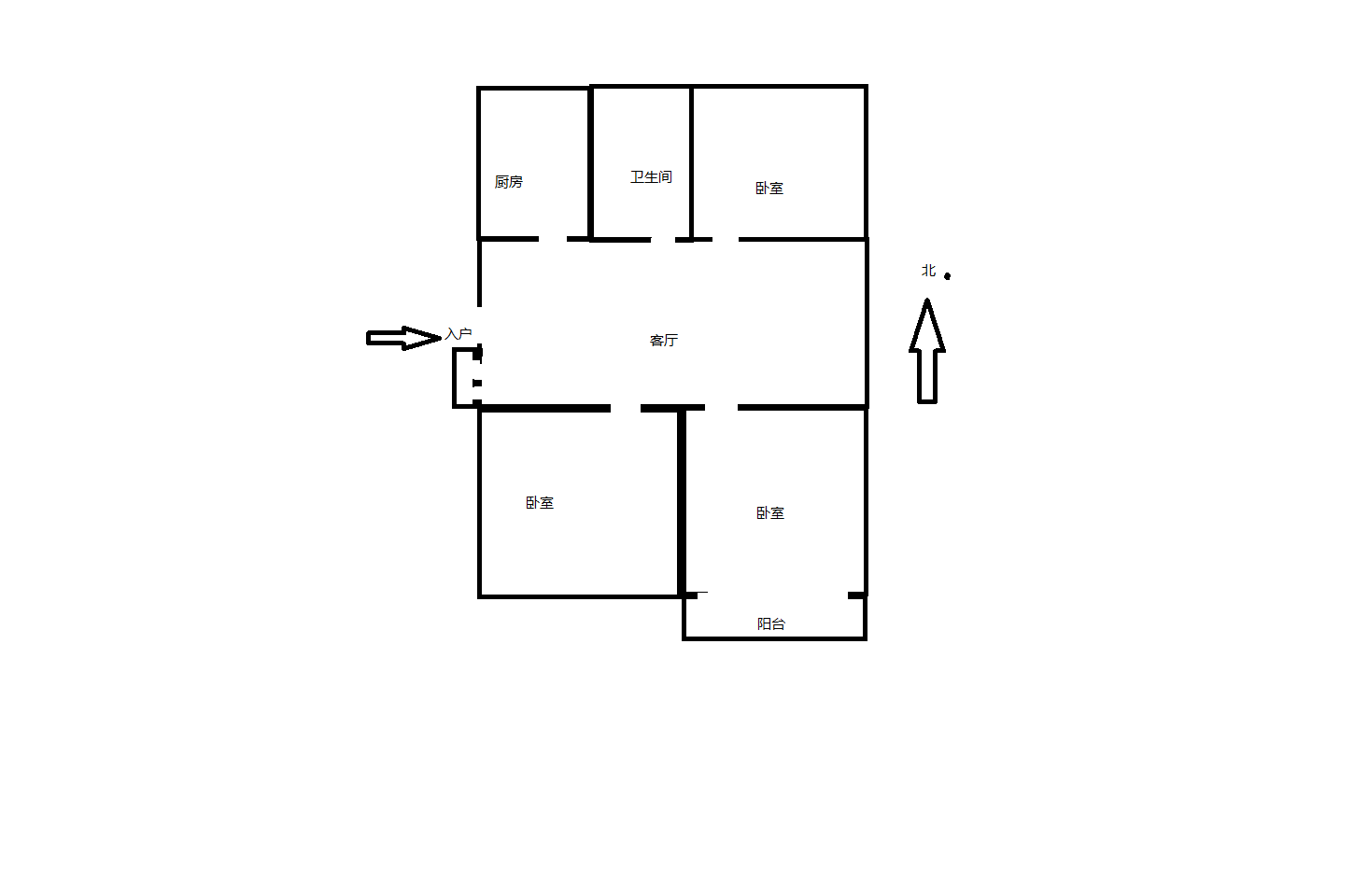 颐和花园 2室1厅1卫 86.2m&sup2;