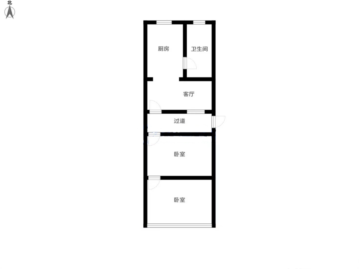 国际商城 2室1厅1卫 41m&sup2;
