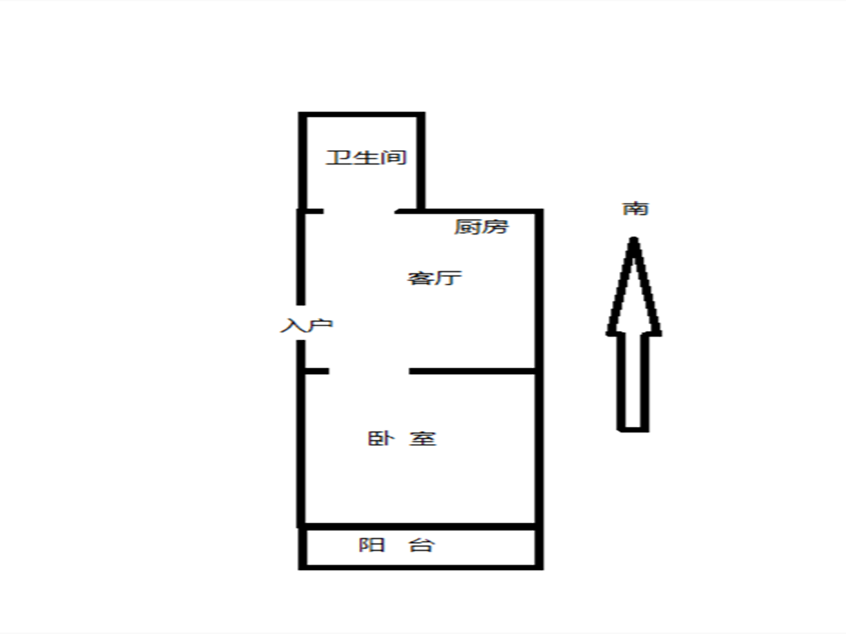 青年路新村 1室1厅1卫 40.00m&sup2;