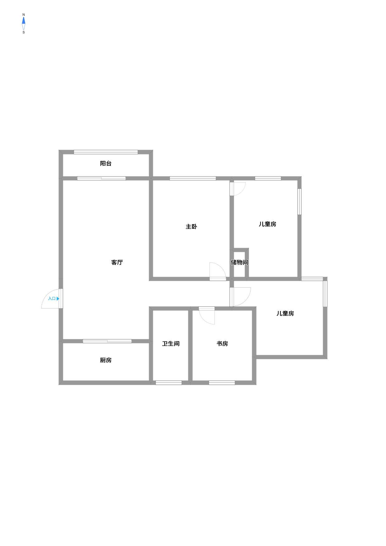 名人世家 3室2厅2卫 143.00m&sup2;