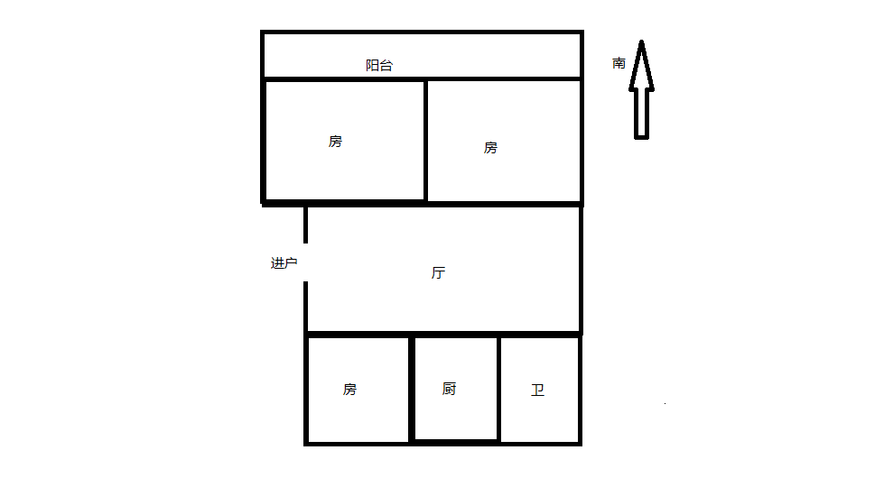 莲花苑 2室2厅1卫 105.00m&sup2;