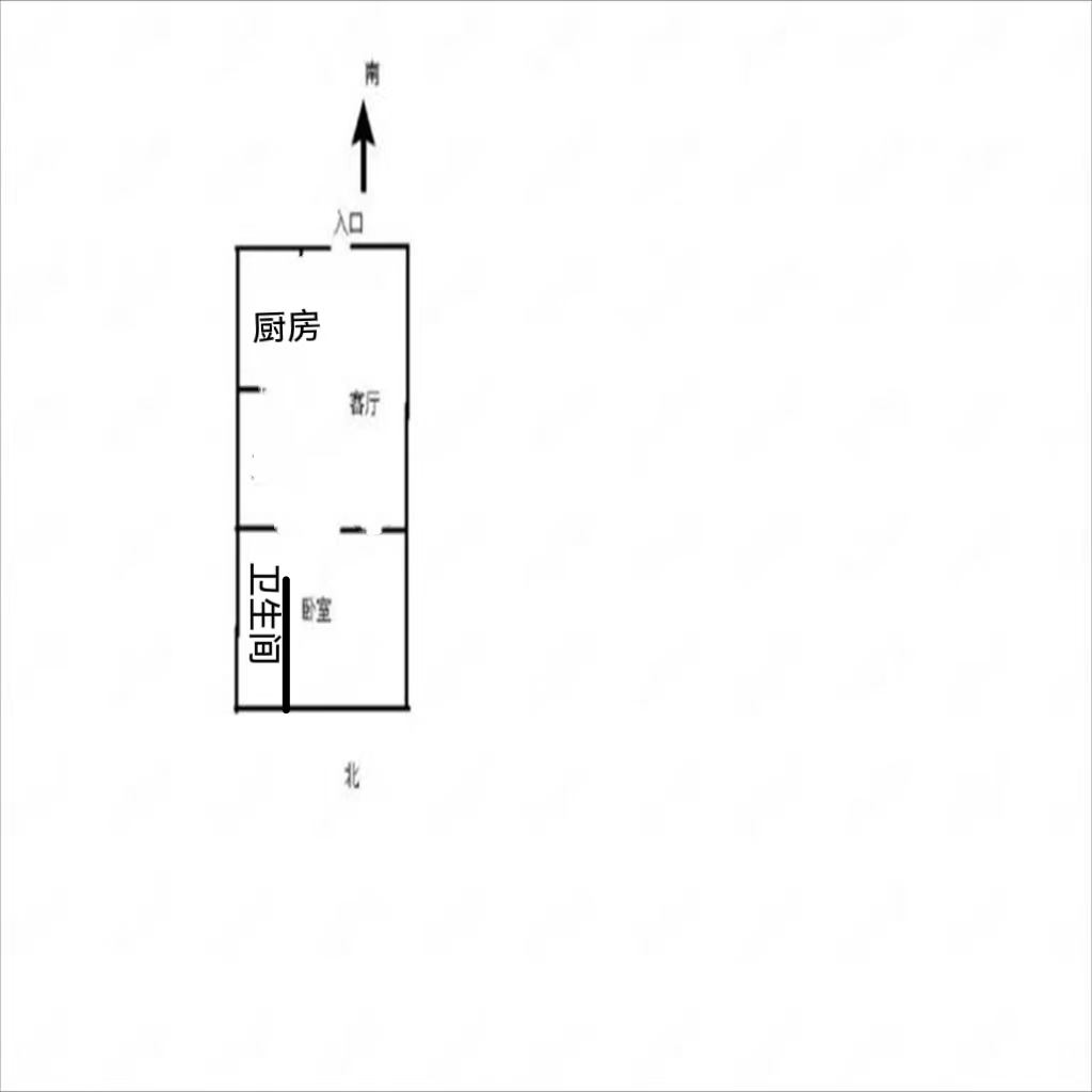 江海佳苑 1室1厅1卫 35m&sup2;