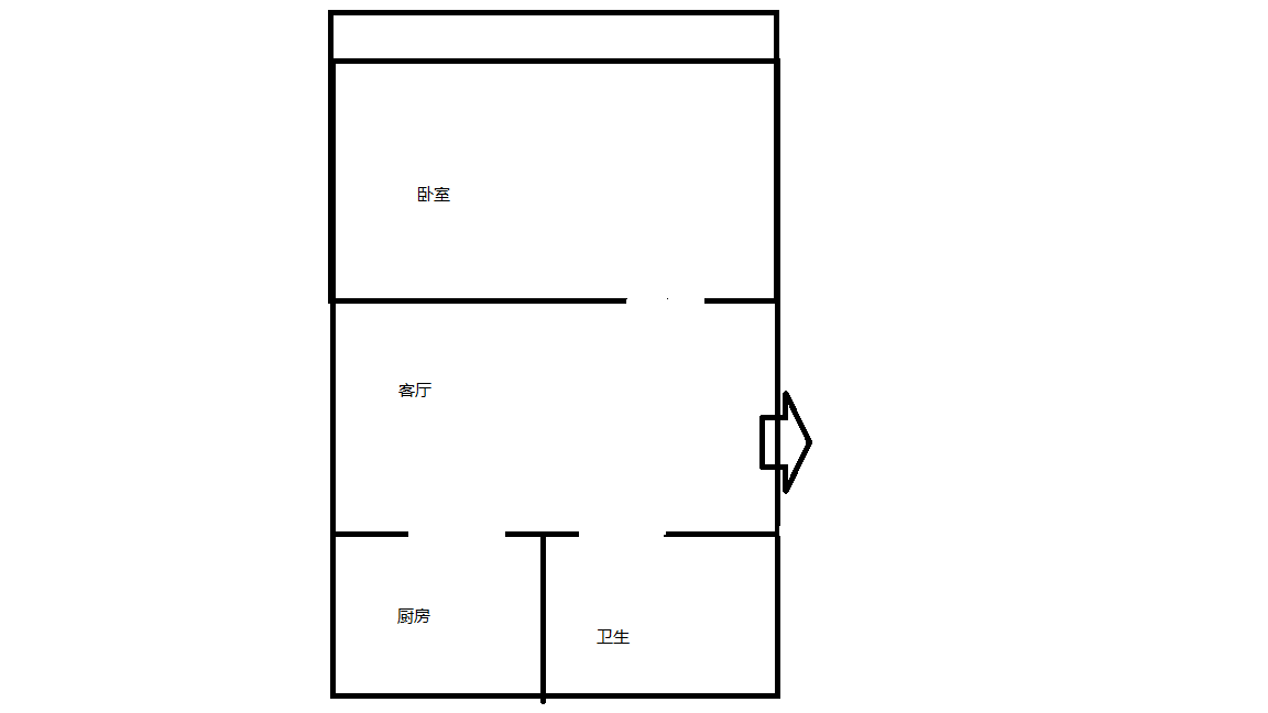 南川园 1室1厅1卫 51m&sup2;