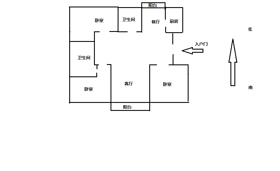 天安花园 3室2厅2卫 143m&sup2;