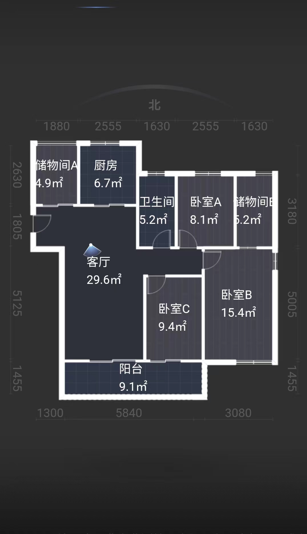 湖滨华庭 3室2厅2卫 116.57m&sup2;