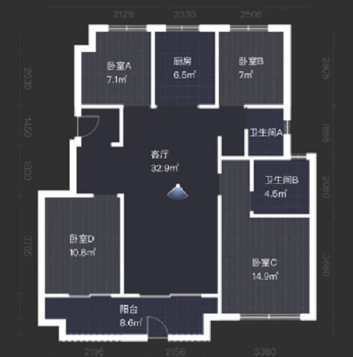 金地繁茂里 4室2厅2卫 118m&sup2;