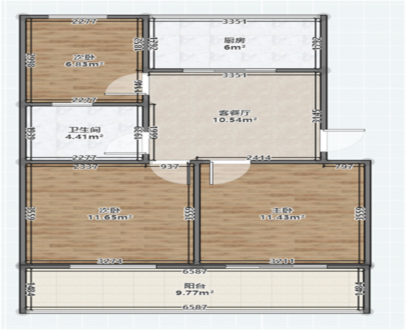 文峰新村 3室1厅1卫 81m&sup2;