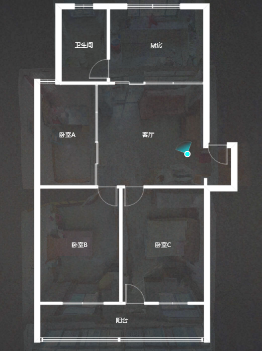 金南小区 3室2厅1卫 93m&sup2;