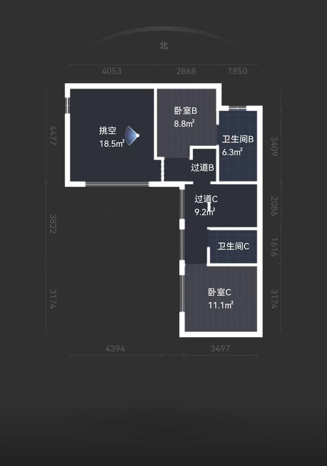 紫御四季 5室3厅3卫 160m&sup2;