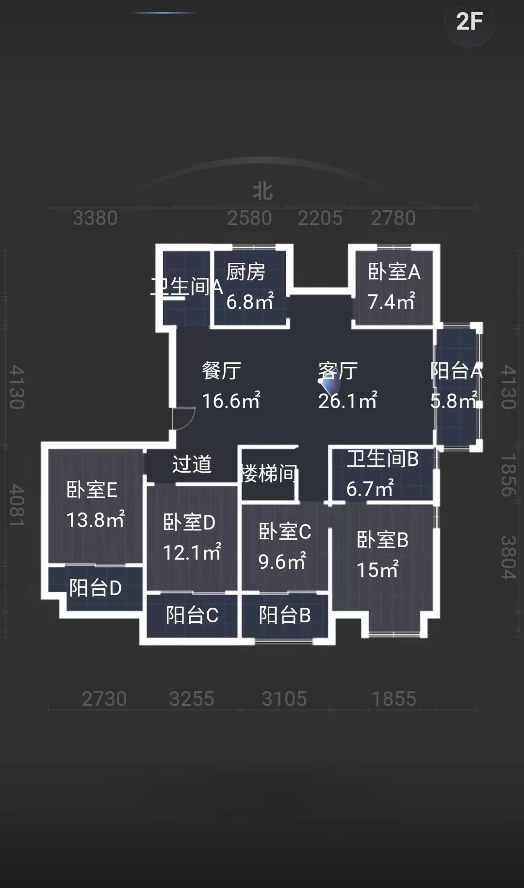 万和·润园 5室2厅2卫 235m²