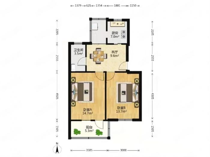 城南二村 1室0厅0卫 65.00m&sup2;