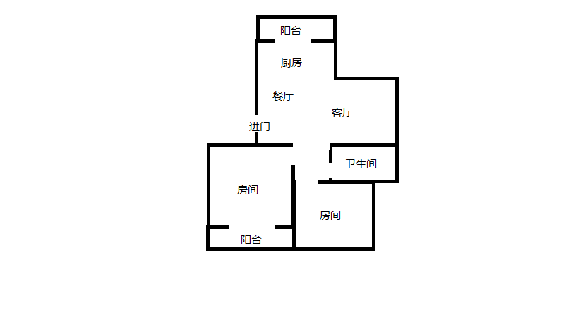 光明嘉苑 2室1厅1卫 87.07m&sup2;