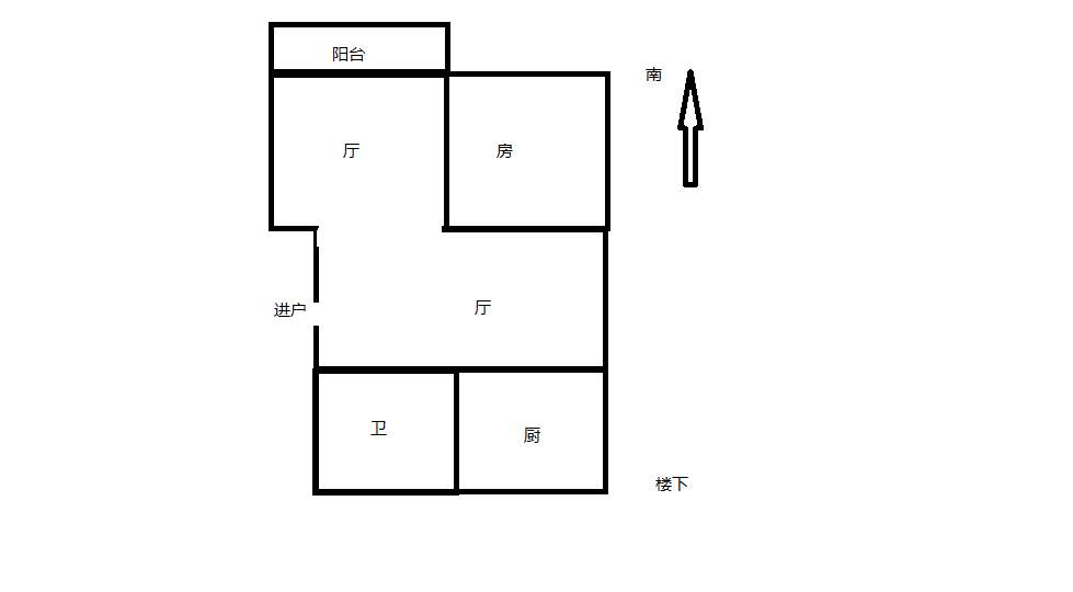 宝隆花园 3室2厅2卫 69m&sup2;