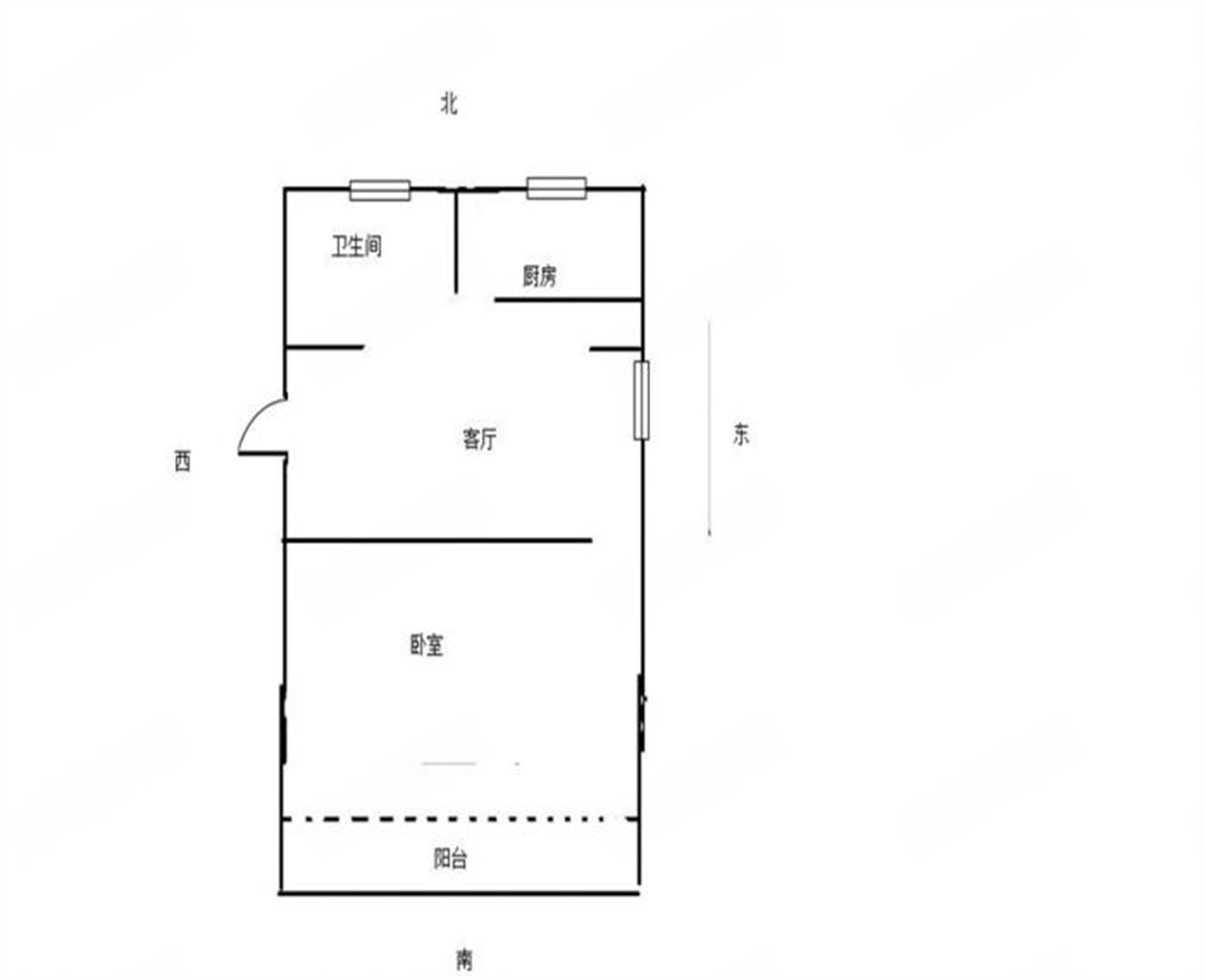 南园路19号大院 1室1厅1卫 49m&sup2;