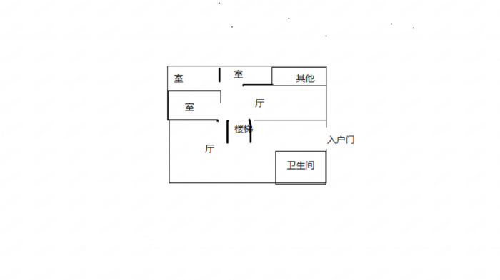 中南世纪城北区 1室1厅1卫 70.00m&sup2;