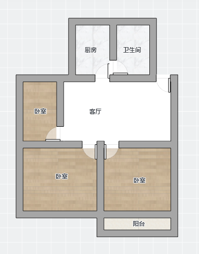 北濠桥东村 3室1厅1卫 93m&sup2;
