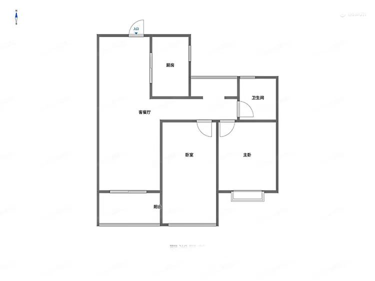 翠湖景苑 3室2厅1卫 94.00m&sup2;