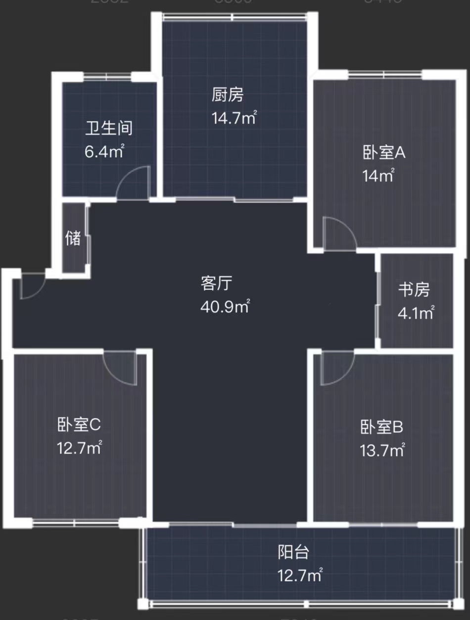 小石桥花苑 3室2厅2卫 135m&sup2;