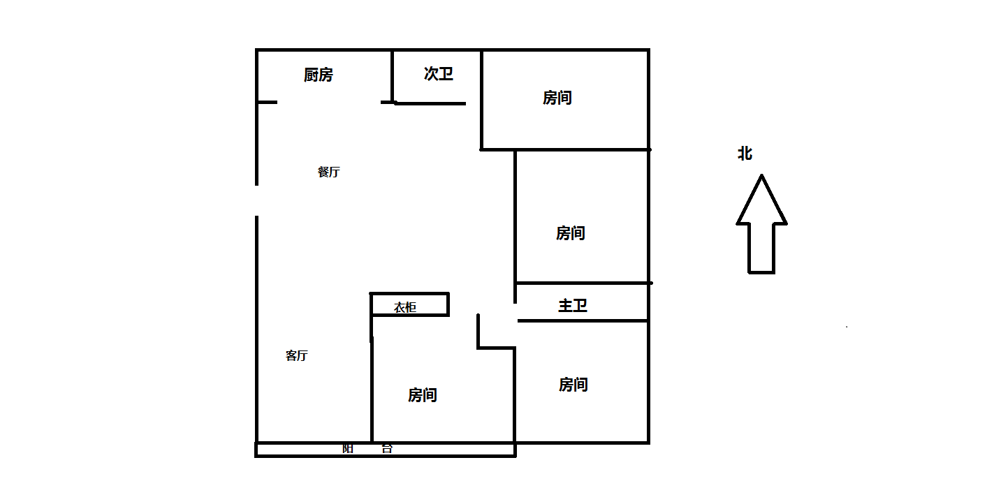 城市嘉苑 4室2厅2卫 149.00m&sup2;