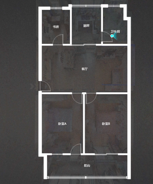 八角亭东一区 3室1厅1卫 94.50m&sup2;