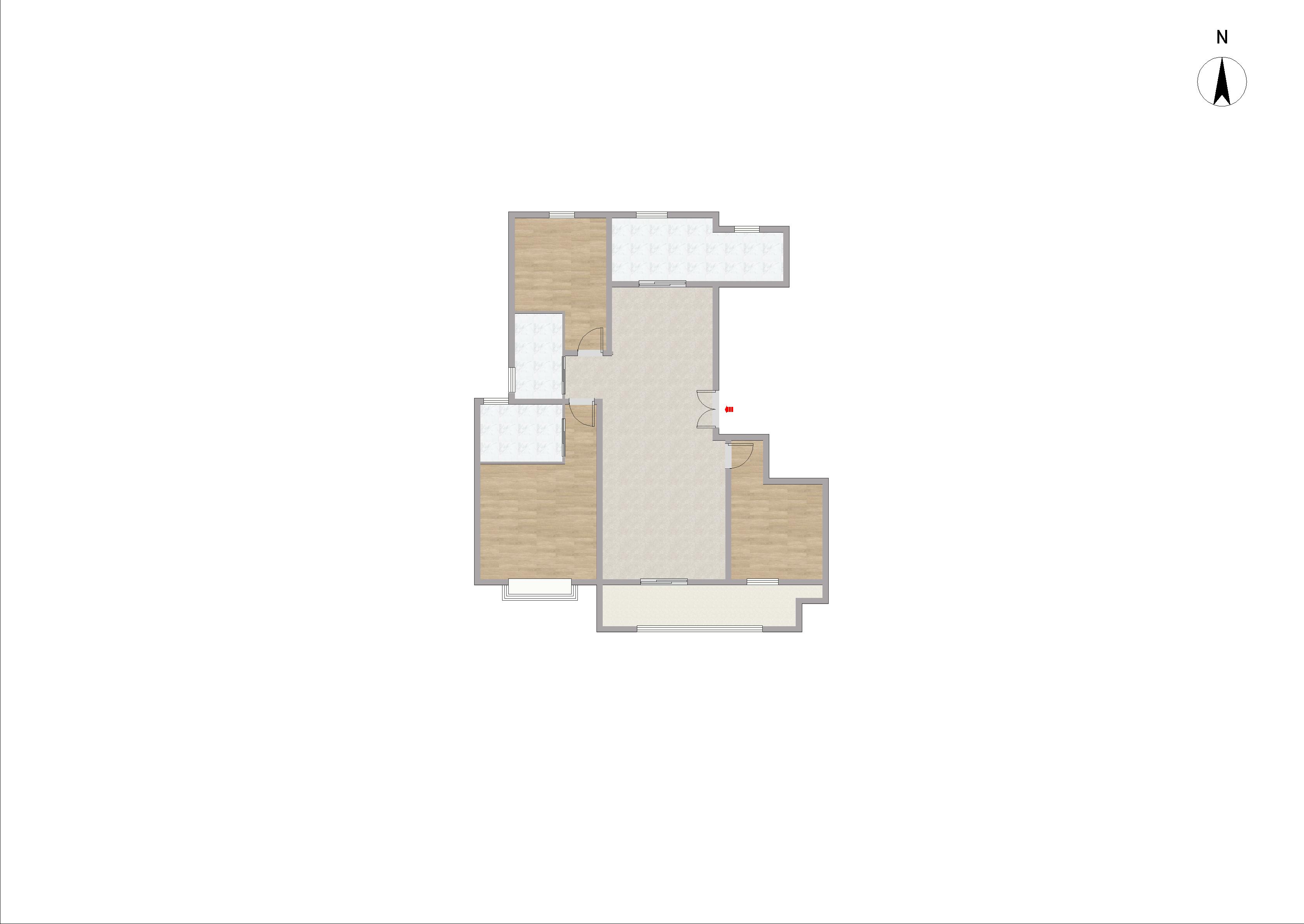 世茂九龙庭 3室2厅2卫 126m&sup2;