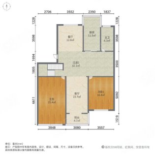 天山花苑 2室2厅1卫 100.6m&sup2;