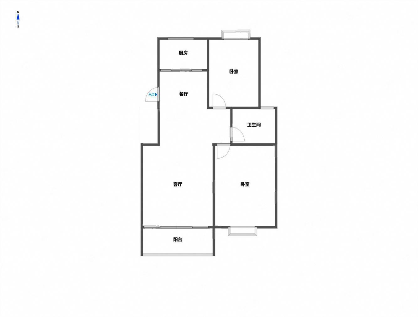 果园南苑 2室2厅1卫 98m&sup2;