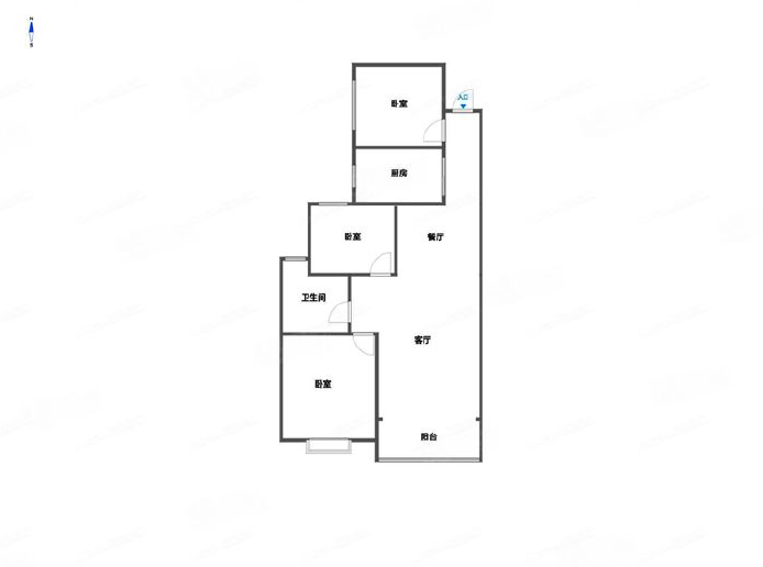 盛鑫 &middot;南湖學府 3室2厅1卫 100m&sup2;