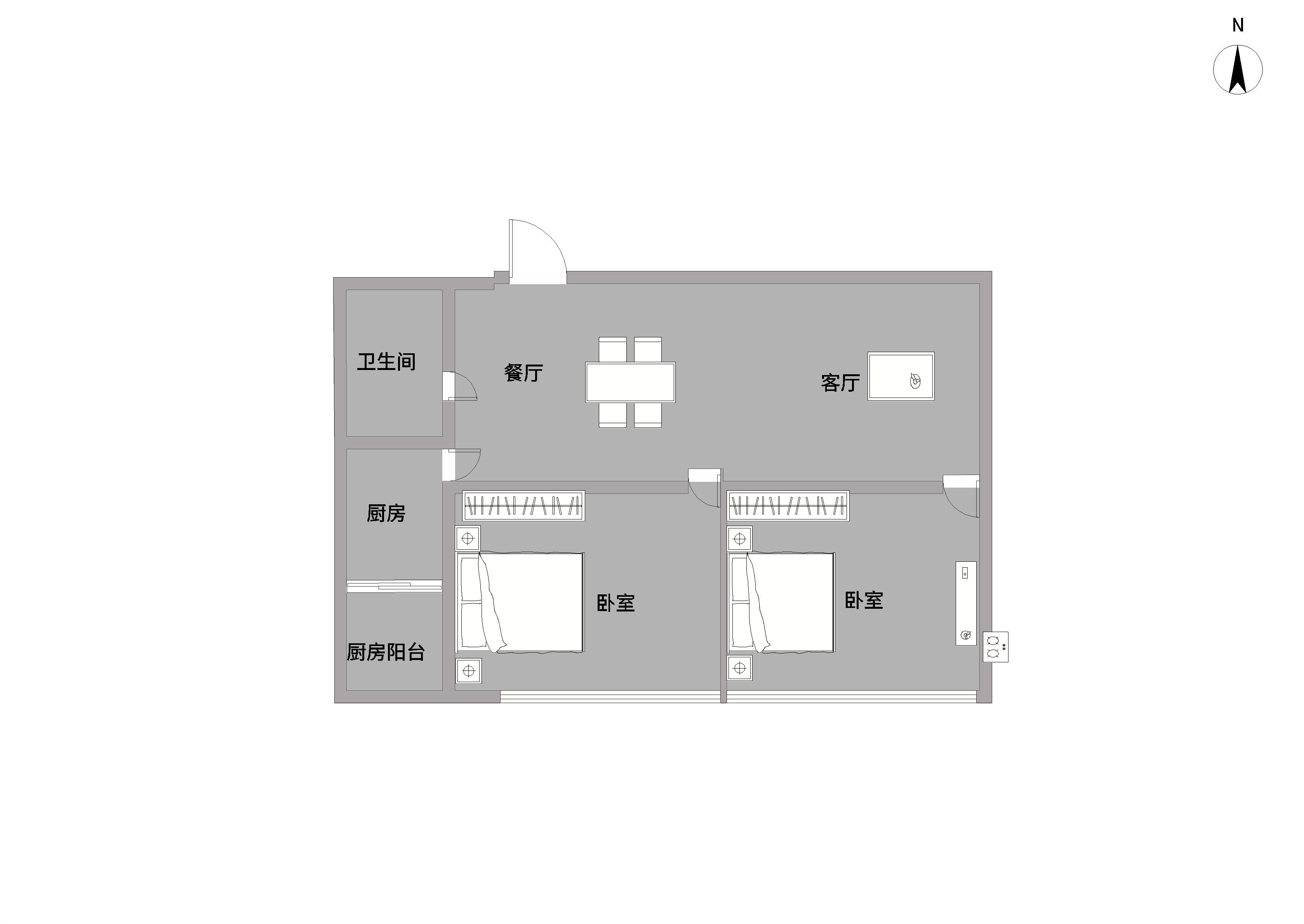 凤凰文化广场 3室2厅2卫 118.00m&sup2;