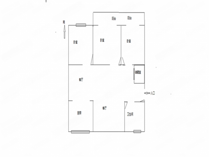 城山家园 3室2厅1卫 143m&sup2;