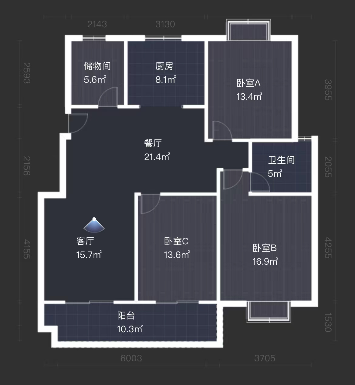 学林东苑 3室2厅2卫 130m&sup2;