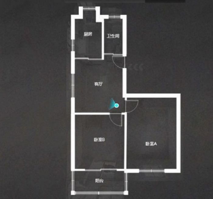 虹桥新村(朝霞路) 2室2厅1卫 63m&sup2;