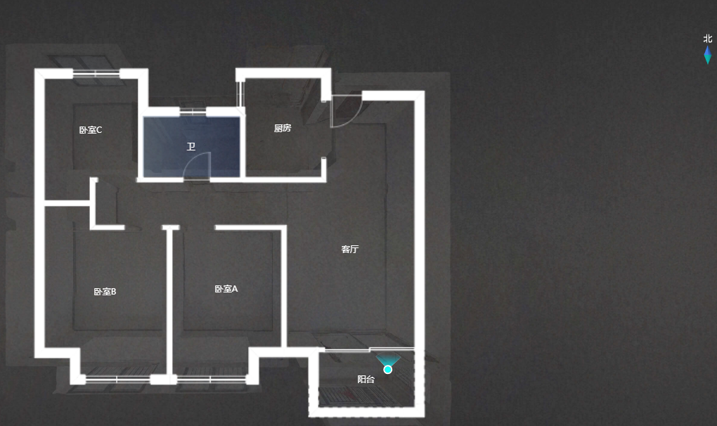 绿地新里城 3室2厅1卫 90m&sup2;