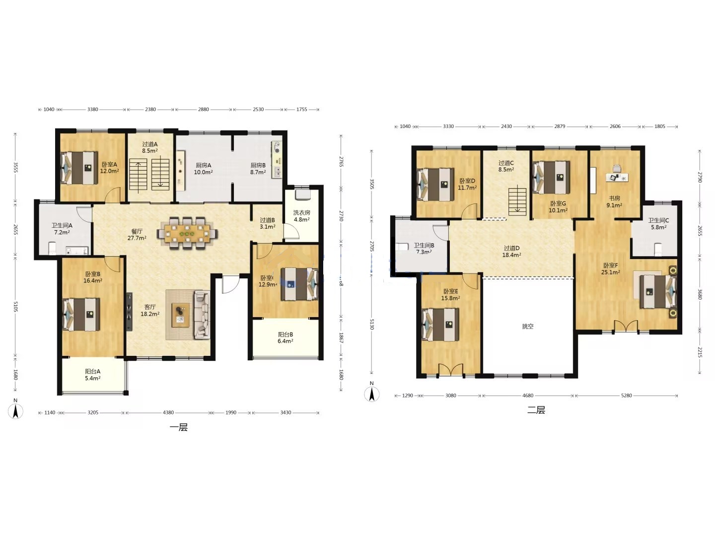 东郊庄园 6室3厅3卫 386m²