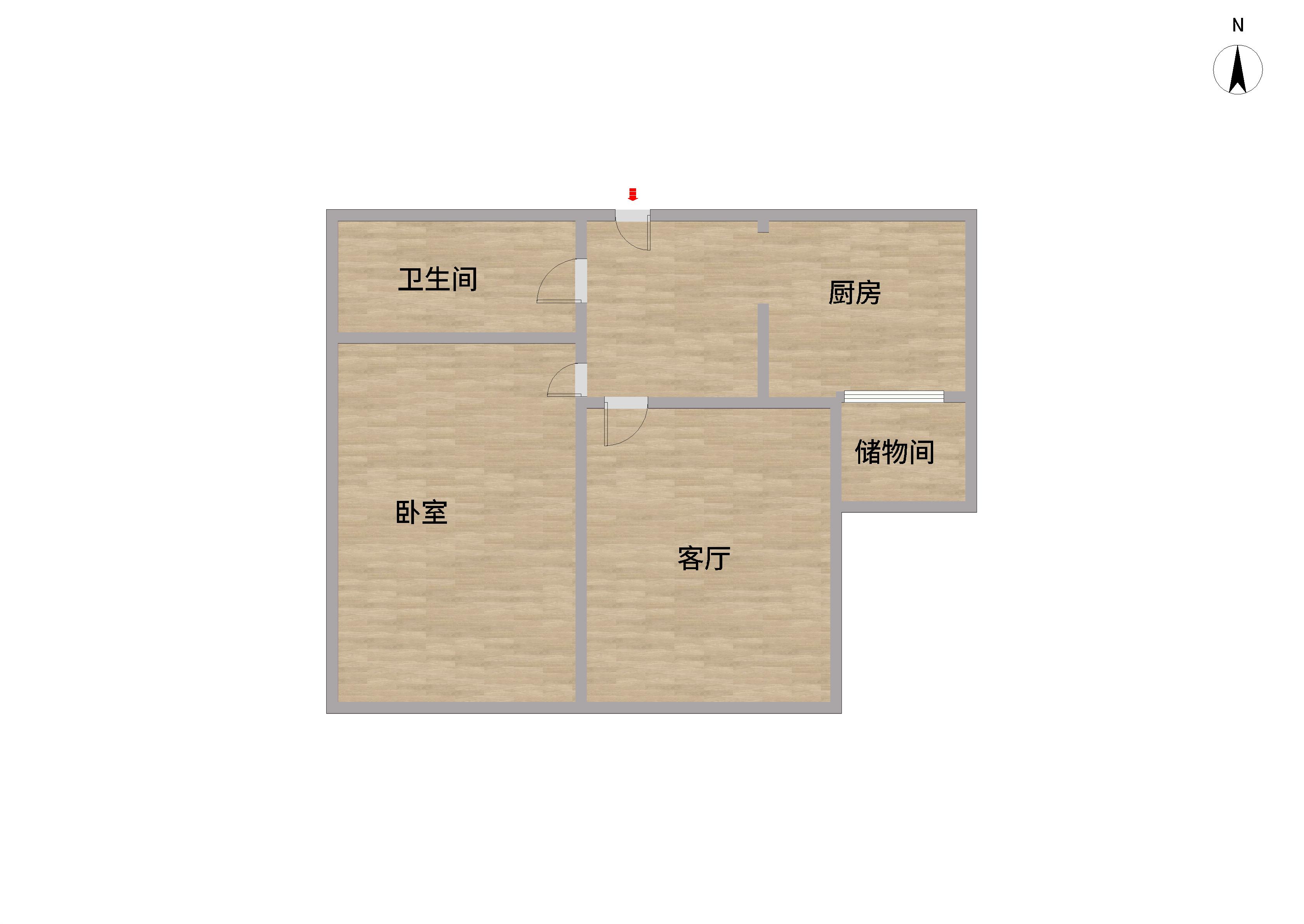 中南世纪城南区 2室2厅1卫 85.00m&sup2;