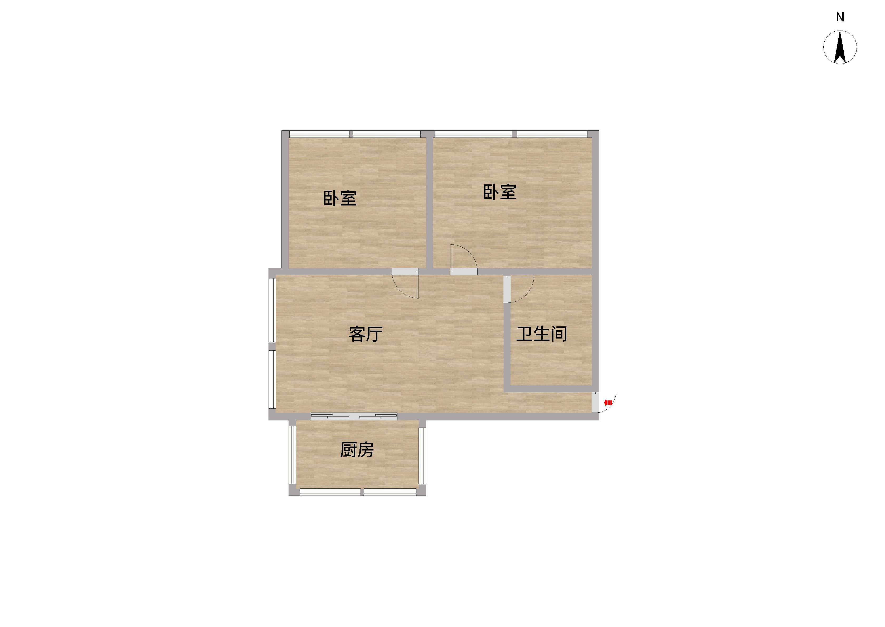 凤凰文化广场 2室1厅1卫 102m&sup2;
